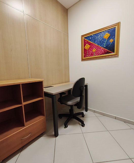 Sala Privativa 7 mobiliada no Eccolo Coworking em São Carlos