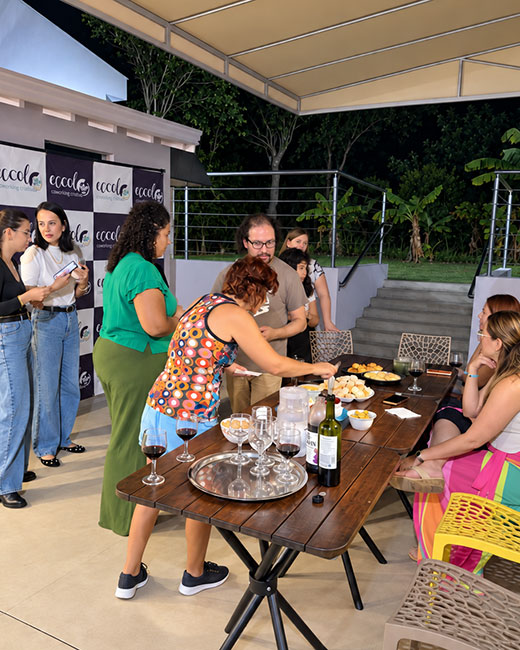 Área de convivência e trabalho do Eccolo Coworking Criativo em São Carlos